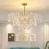 Lustre Pós-Moderno de Designer Todo em Cobre Modelo de Alto Padrão Salão de Exposição Lâmpada de Vidro Todo em Cobre Sala de Estar Sala de Jantar Lustre de Luxo Leve