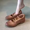 Versão em Couro Macio~ Sapatos Mary Jane com Salto Escondido e Tira Cruzada para o Trabalho Feminino Bico Quadrado Preto Estilo Ballet Flats Casuais Versáteis