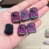 Nuevo Madera de Ébano y Melocotón Pintada Marca Hazte Rico Hamburguesa DIY Dibujos Animados Juguete Accesorios Pulsera Collar Joyería Accesorios