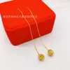Pendientes de Borla con Estrella y Luna Chapados en Oro Live Supply para Mujer, Mismo Estilo Xiaohongshu, Joyería Versátil y Variada de Pendientes de Estrella al por Mayor