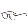 Nuevas Gafas Blancas Lisas Estilo Coreano para Mujer con Marco Redondo Pequeño 49 de Espejo Plano Antiluz Azul Tr Se Pueden Equipar con Altura Y6631