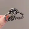Série de Presilhas de Cabelo com Strass Preto para Meninas com Pouco Volume de Cabelo, Elegantes de Alta Qualidade, Pequenas Presilhas de Cabelo para a Parte de Trás da Cabeça, Presilhas Jacaré