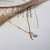 Ornamento Chinês Celebridade da Internet Live Forte Empurrão Colar de Prata Esterlina S925 Pérola Única Empilhado Elegante Simples Corrente da Clavícula Feminina