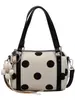 Bolso de mano de lunares estilo coreano para mujer, nueva moda 2026, bolso cruzado único y moderno estilo ins, bolso de hombro simple y texturizado