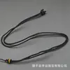 Cordón de Collar Trenzado Simple Ajustable con Hebilla de Paz, Colgante de Jade, Ágata, Jadeíta y Colgante de Bodhi para Hombres y Mujeres, Venta al por Mayor