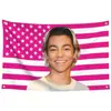 Malachi Barton Tapeçaria de Bandeira 3x5 Pés Bandeira Rosa Transfronteiriça Bandeira Malachi Barton