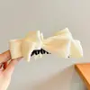 Pinza grande para el pelo estilo coreano para mujer, pinza banana para coleta alta, suave y elegante, lindo accesorio para el cabello