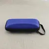 Caja de gafas EVA con gancho portátil, venta al por mayor de fábrica, caja de gafas de sol con cremallera de compresión EVA