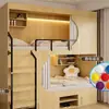 Hotel Cápsula Cama Litera Hostal B&B Cama Doble Cama de Apartamento Cama de Dormitorio Estudiantil Cama Litera de Madera Maciza Hotel de eSports