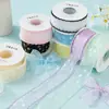 Caja de Regalo con Lazo Hecho a Mano de Tul Nieve con Lentejuelas Pequeñas Frescas para Souvenir de Boda Accesorios de Ropa Cinta