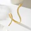 Braçadeira de Cobra Estilo Boêmio Feminina Joia Simples de Prata Esterlina Estilo Exótico Personalidade Joias da Moda Atacado