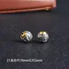 Contas de Barril de Liga Prata de Xizang Joias Bicolor Materiais para DIY Contas de Buda Pulseira Contas de Barril de Transferência Nuvem Mantra de Seis Caracteres Contas Espaçadoras