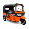 Tuk-tuk de 6 plazas, asiento de doble fila TVS, asiento de tres filas, motor refrigerado por agua, triciclo baiai, vehículo de pasajeros tuk-tuk