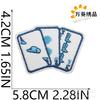 Patches Bordados para Costurar Tema Azul Patch de Menina Surfer Onda do Mar Caranguejo Eremita Etiqueta Bordada em Computador Distintivo de Concha