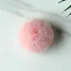 Bola de Pelo de Conejo Rex 7- 8cm Bola de Pelo Colorida Colgante Accesorios para Gorro de Pelo Colgante para Llavero Accesorios para Manualidades DIY