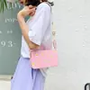Bolsa Quadrada de Margarida com Alça Larga Estilo Coreano Ins Nova Moda Verão Feminina Versátil Bolsa de Ombro Único Transversal