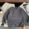 Camiseta Base de Otoño e Invierno para Niños Muye, Ropa Infantil de Zhili, Huzhou, Top Versátil Engrosado Estilo Coreano para Niños, Camiseta de Manga Larga Cálida