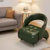 Sillón Individual para Sala de Estar, Taburete Elegante de Gama Alta, Taburete Pequeño de Sofá con Ruedas Giratorias, Silla Rodante de Moda