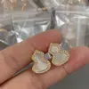 Brincos de Abóbora Malachite Fritillaria Kirin Seiko Brincos Versáteis da Moda Venda Direta da Fábrica Estilo Ins Concha