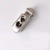 Hebilla Metálica Redonda Rectangular de Doble Agujero para Cordón Elástico de Presión y Tirón, Hebilla de Ajuste Elástico, Hebilla de Resorte con Campana T5097