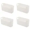 Estante de almacenamiento para película adherente para puerta de gabinete de cocina, caja de almacenamiento, montado en pared, interior de puerta de gabinete, estante de almacenamiento para refrigerador, almacenamiento lateral