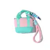 Bolsa Mini Portátil para Fone de Ouvido Série de Cores Dopamina, Porta-Moedas e Cartões, Estojo Fofo e Moderno para Armazenamento de Cabos de Dados