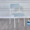 Silla de plástico para estudiantes y uso doméstico, silla de comedor, taburete para adultos, silla de oficina, silla con respaldo simple, silla perezosa para computadora, taburete de plástico