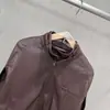2026 Estilo Unisex Otoño/Invierno Transfronterizo Diseño de Chaleco con Abertura y Cuello Alto Cremallera de Piel Sintética Holgado Versátil