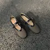 Zapatos de Malla Transpirable de Verano 5043-2 para Mujer, Zapatos Mary Jane de Correa Única y Punta Redonda, Zapatos Planos Versátiles para el Trabajo y el Trayecto