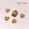 Acessórios de Nail Art em Liga Desenho Animado Urso Rosto Sorridente Coração Torto Diamante Textura Tridimensional Retrô Decoração de Unha Fabricante Entrega Direta