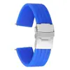 Correa de Reloj de Silicona Impermeable Deportiva Universal Patrón de Neumático Rayas Verticales Una Pieza 18202224mm