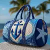 2026 Nueva Serie Náutica Retro Transfronteriza Bolsa de Viaje Acolchada Portátil para Distancias Cortas Bolsa Deportiva Multifuncional para Fitness