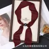 Novo Lenço de Seda Ajustável com Bolinhas e Contas para Embelezar o Pescoço, Lenço Estiloso e Versátil com um Toque Fashion e de Alto Padrão