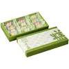 Caja de Empaque Nueva Estilo Pastel de Frijol Mungo, 12 Piezas, Caja de Regalo para el Festival del Bote del Dragón, Caja de Pastel de Hielo de Frijol Mungo Horneado Hecho a Mano, Caja de Pastelería China