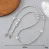 Bolso Cruzado de Perlas Irregulares Lanyard Largo Portátil para Teléfono Móvil Lanyard Sencillo de Perlas para Teléfono Móvil Cadena para Teléfono Móvil Cadena Cadena