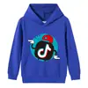 Otoño 2022 Niños y Niñas TikTok Suéter con Capucha de Algodón Sudadera Infantil Top Jersey Infantil Moda