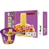 Ramen Refrescante Master Kong en Cubeta, Caja Mayorista, Sabor Estofado Picante, Fideos Instantáneos de Col Encurtida Lao Tan, Fideos Instantáneos para Dormitorio, Comida Rápida