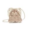 Bolso Tejido de Cadena de Perlas Recortado de Primavera y Verano de Buen Aspecto para Niñas 2025 Nuevo Bolso Cruzado de Alta Gama para Teléfono Móvil