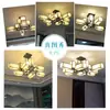 Nueva Lámpara de Araña de Estilo Chino, Lámpara Atmosférica para Sala de Estar, Lámpara Moderna y Sencilla para Dormitorio Comedor, Lámpara para Casa de Té de Hotel, Villa de Estilo Chino