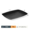 Vajilla de melamina A5 plato para olla caliente negro creativo plato para barbacoa barbacoa imitación porcelana plato rectangular para carne tazón comercial