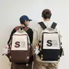 Mochila Masculina Casual Simples para Estudante Universitário e do Ensino Médio Mochila Masculina Ins Tendência Moda Versátil Mochila de Viagem Feminina