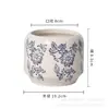 Vaso de Cerâmica para Phalaenopsis, Estilo Clássico Chinês Criativo Padrão de Porcelana Azul e Branca Decoração de Casa Vaso para Plantas Verdes