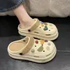 Zapatos de Sandalia con Suela Gruesa para Cueva de Queso, Atuendo de Verano para Mujer, Celebridad de Internet, Hogar, Antideslizantes, Sensación de Baño, Sandalias para Verano