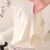 Pantaletas de algodón puro para mujer, talla grande, cintura media-alta, control de abdomen, estampado de letras, cómodas, transpirables, amigables con la piel, para 55-75 kg