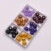 Miçangas Redondas Facetadas Coloridas de 6mm 8mm Zircônia Pedras Soltas Pedras Preciosas Coloridas Miçangas Redondas em Formato de Futebol Miçangas de Bola Miçangas Específicas para Pião