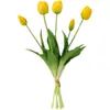 Tulipanes Artificiales Hidratantes de Tacto Realista, Flores Falsas de Alta Gama, Arreglos Florales de Mesa, Accesorios para Fotografía de Sala de Estar, Ramos Artificiales