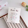 Set de 4 piezas de pinzas para el pelo BB de lentejuelas de colores que gotean aceite, pinzas lindas con estampado para flequillo, pinzas laterales para niñas