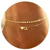 Tobillera de Amor con 26 Letras Transfronteriza de Aliexpress, Joyería para el Pie Moderna y Versátil, Perfecta para el Viaje Diario, Regalo para el Cumpleaños de la Novia