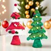 Adornos Navideños Transfronterizos Tela de Felpa Mini Árbol de Navidad Artificial Decoración de Ambiente de Escritorio Arreglo