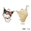 Colgantes de esmalte de la linda serie Sanrio oso de dibujos animados, My Melody, perro Pacha accesorio DIY colgantes pequeños